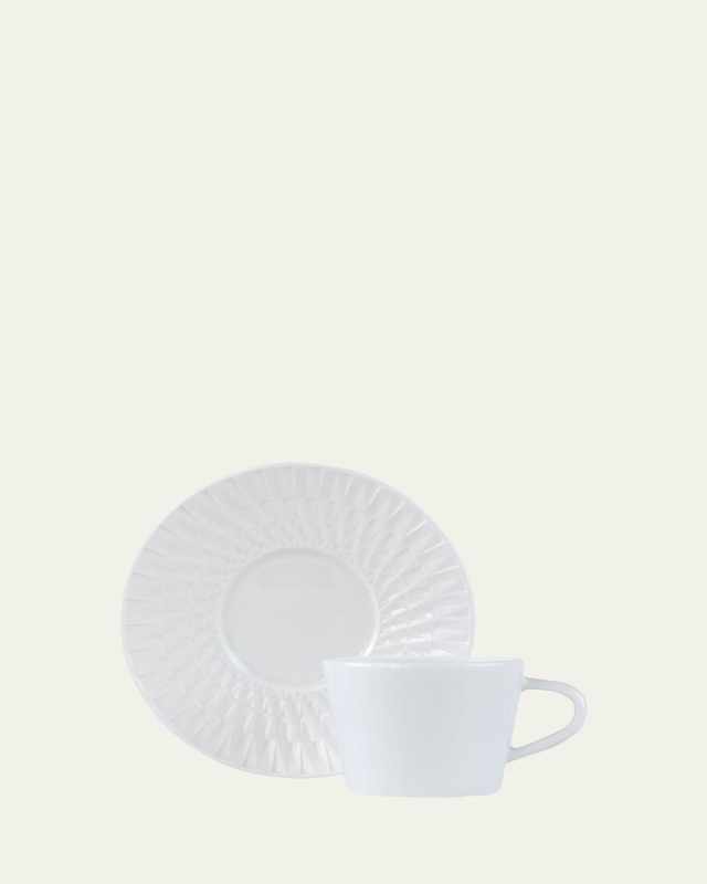 Twist White Saucer Plate